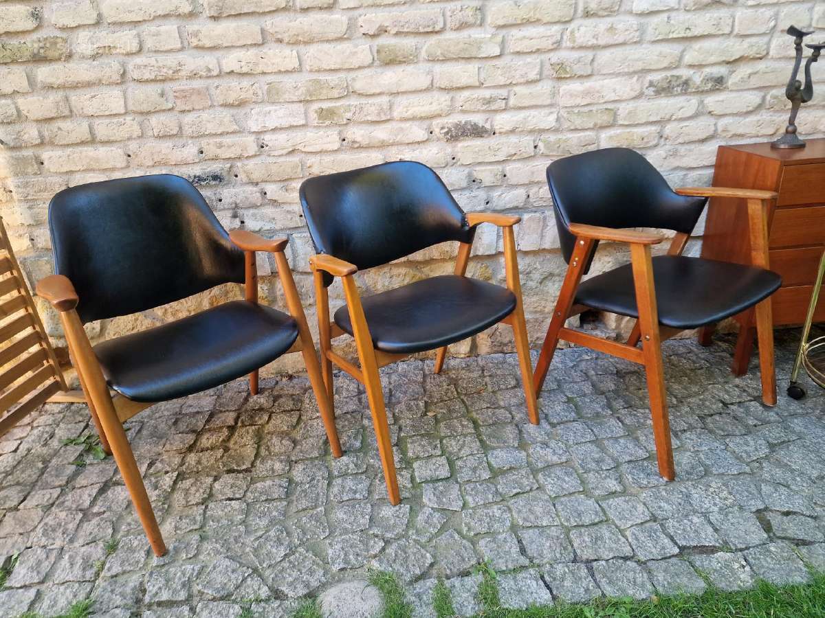 Vintažinis mid century bukmedžio masyvo krėslas - nuotraukos Nr. 27