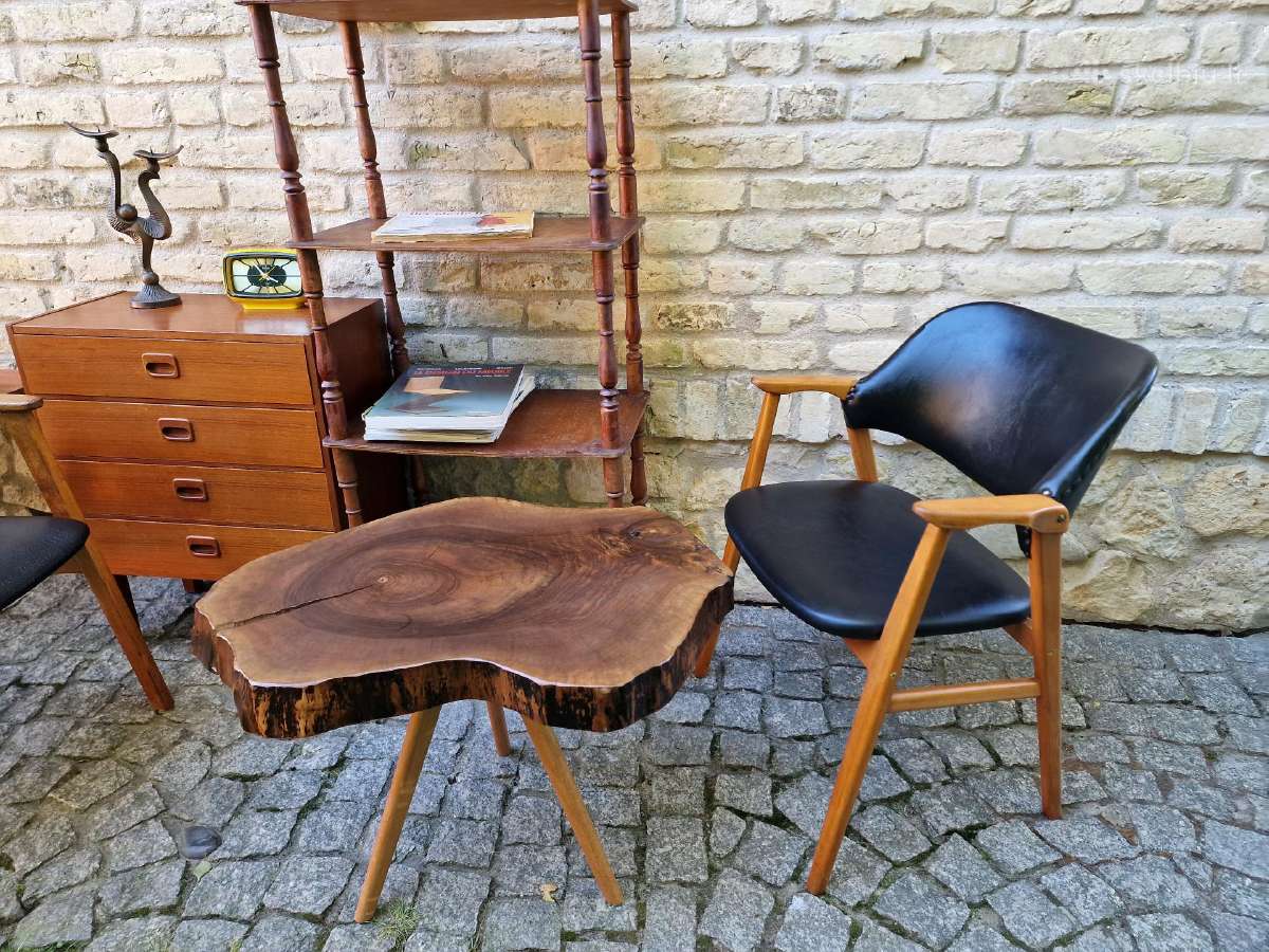 Vintažinis mid century bukmedžio masyvo krėslas - nuotraukos Nr. 10