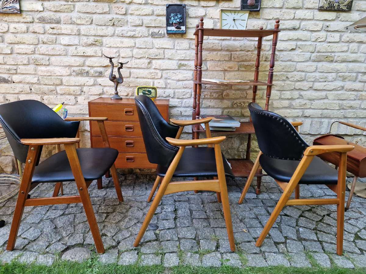 Vintažinis mid century bukmedžio masyvo krėslas - nuotraukos Nr. 20