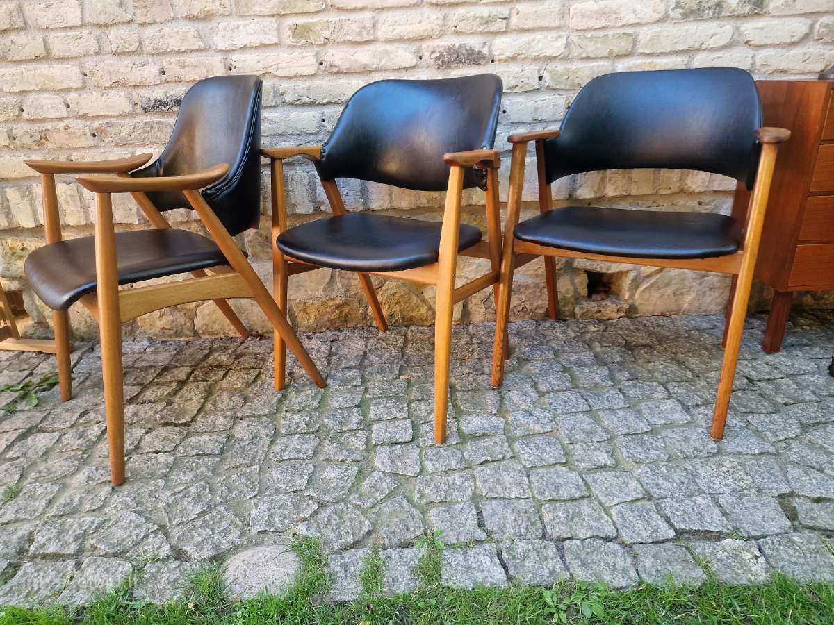 Vintažinis mid century bukmedžio masyvo krėslas - nuotraukos Nr. 27