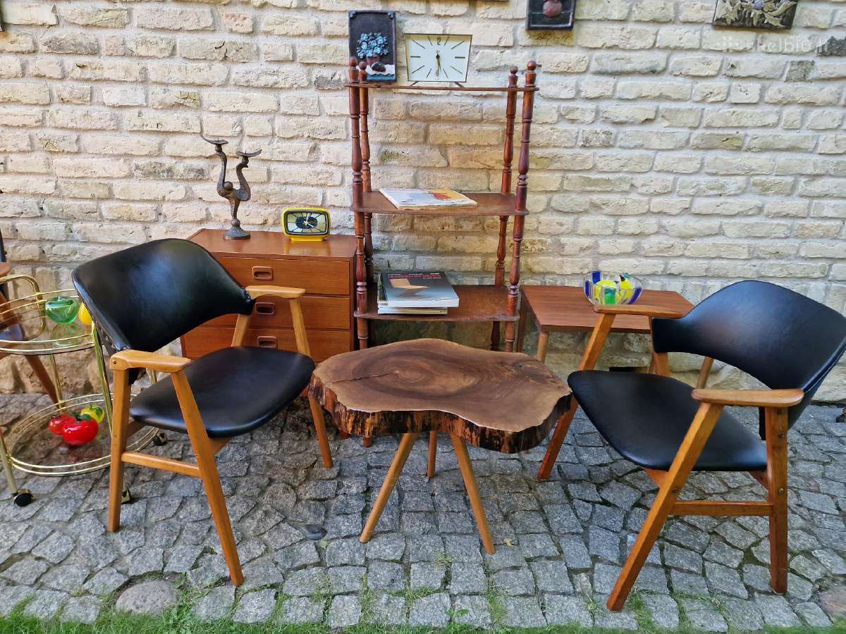 Vintažinis mid century bukmedžio masyvo krėslas - nuotraukos Nr. 36