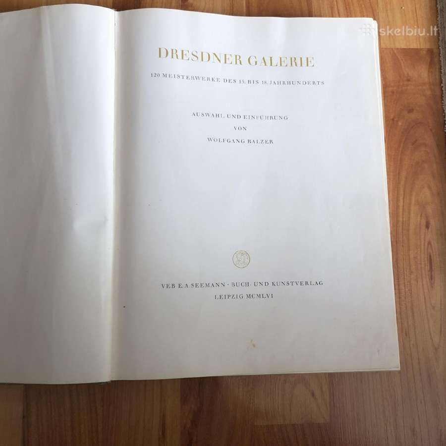 Drezdeno galerijos reprodukciju knyga. 1960 m. - nuotraukos Nr. 8