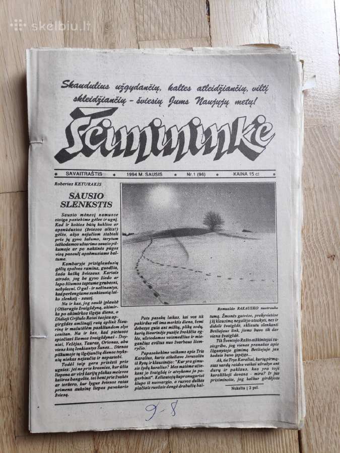 Savaitraštis Šeimininkė 1994 m.