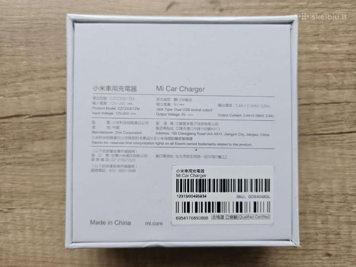 Xiaomi automobilinis Usb įkroviklis 2x2.4a (3.6a) - nuotraukos Nr. 3