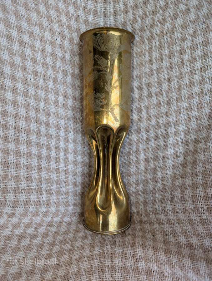 Trench art, pasaulinio karo vaza - nuotraukos Nr. 2