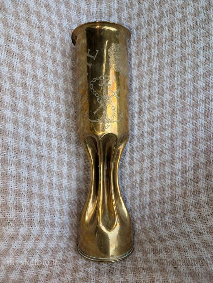 Trench art, pasaulinio karo vaza - nuotraukos Nr. 4