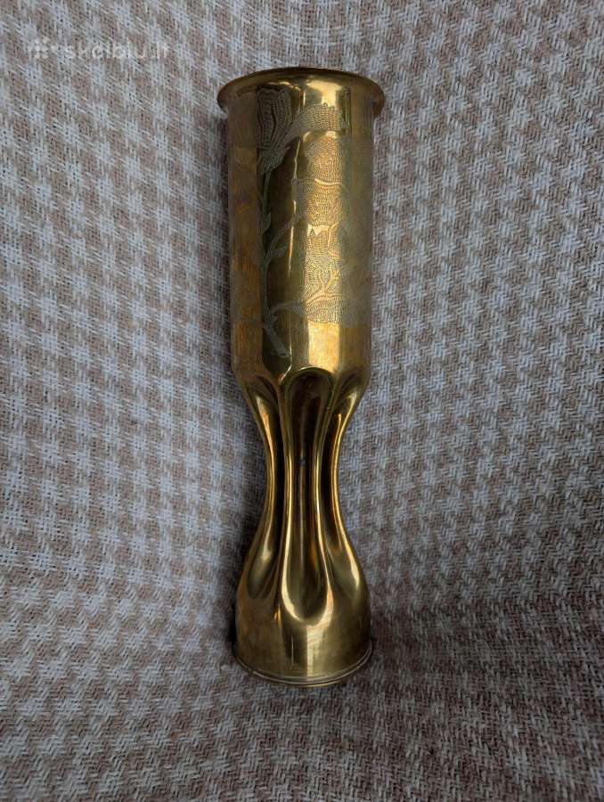 Trench art, pasaulinio karo vaza - nuotraukos Nr. 9
