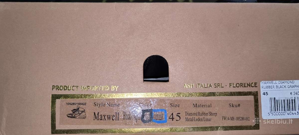 Ash Maxwell 45 dydžio sportbačiai - nuotraukos Nr. 5