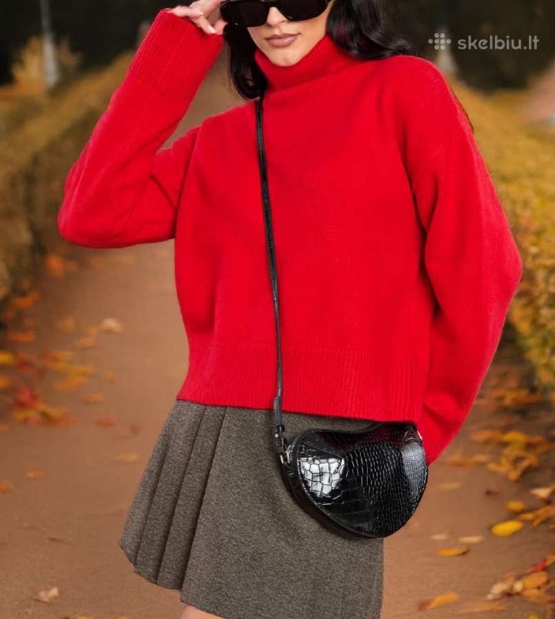Megztinis atverciama apykakle