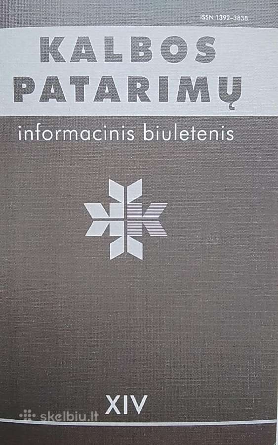 Kalbos patarimų informacinis biuletenis 14