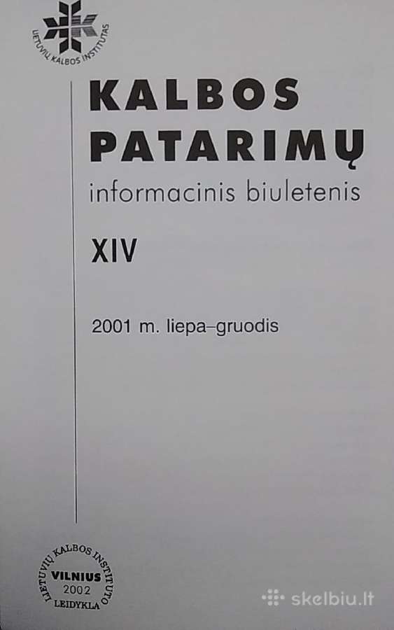 Kalbos patarimų informacinis biuletenis 14 - nuotraukos Nr. 2