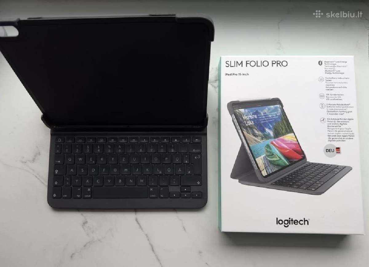 Logitech slim folio pro + peštukas