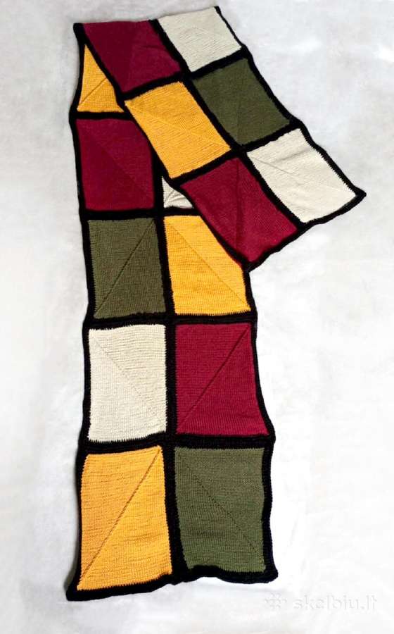 Rankų darbo megztas šalikas, 250x45cm - nuotraukos Nr. 3