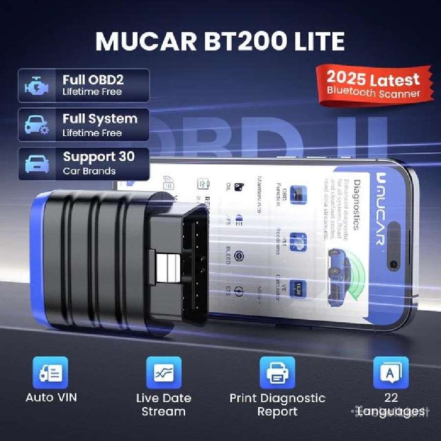 Mucar Bt200 Lite – diagnostikos įrenginys - nuotraukos Nr. 3