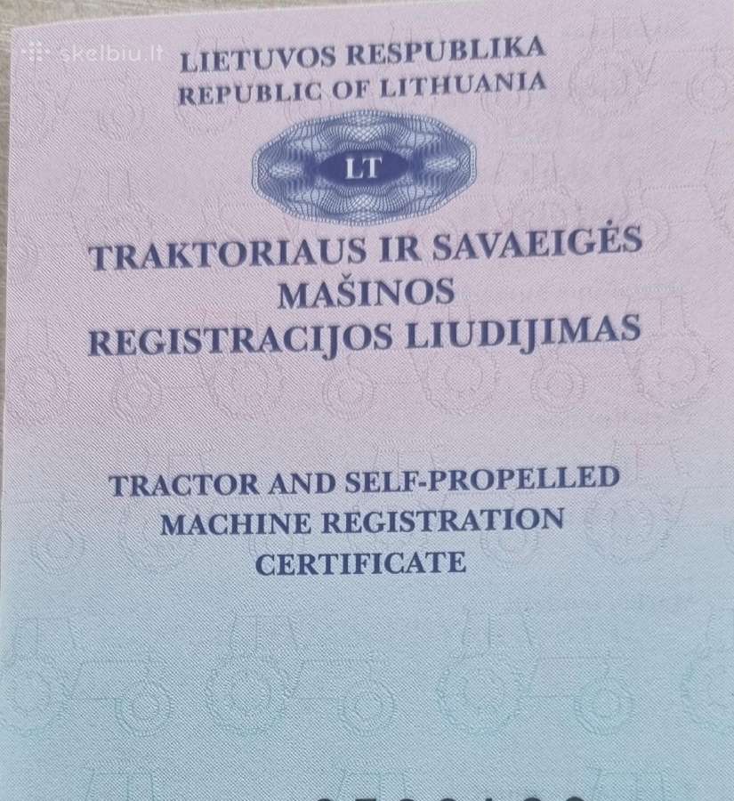 Traktoriaus priekaba 2pts-4,ratinė-savivar.