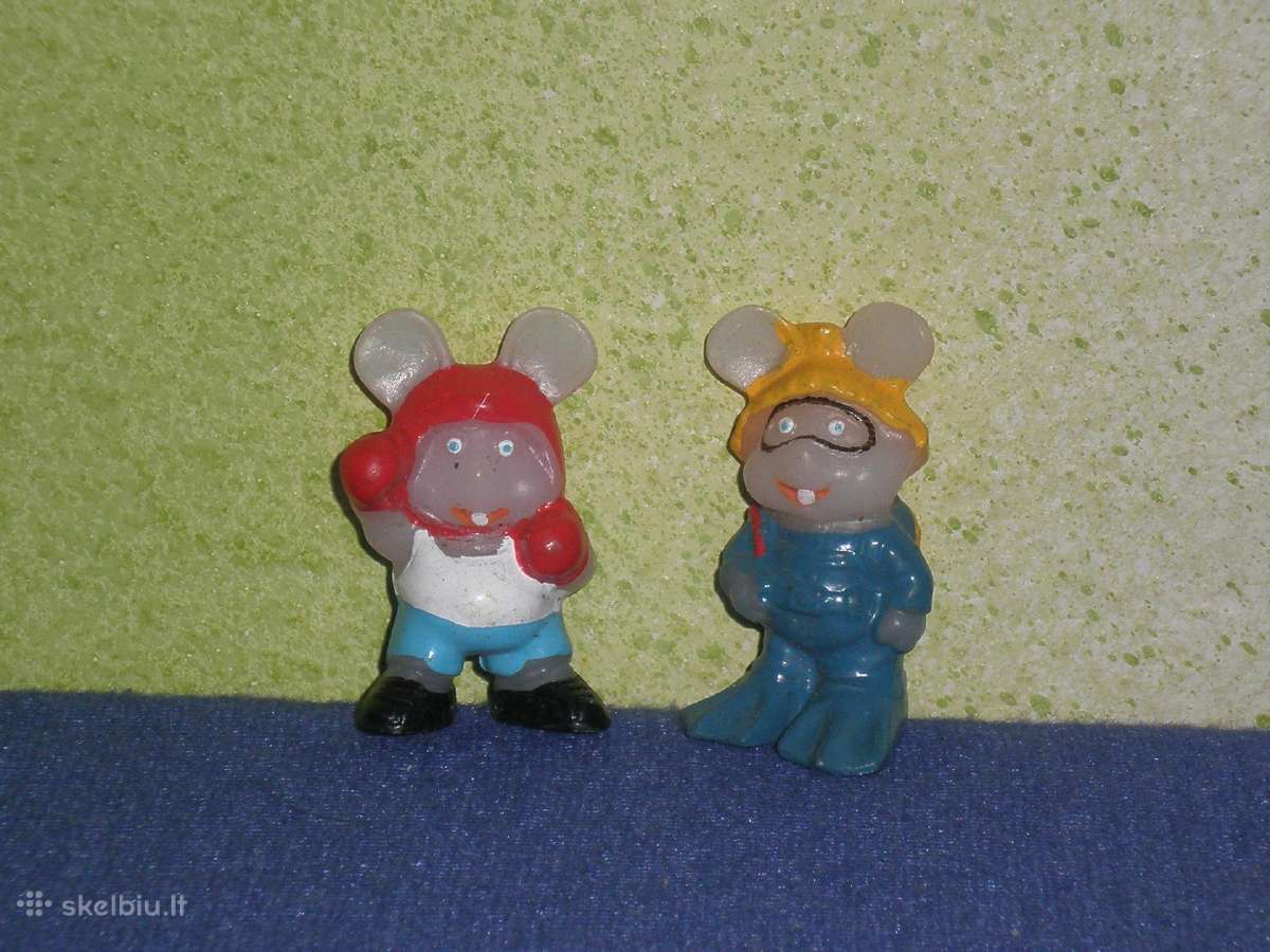 60. Kinder siurprizo kolekcines figureles peles