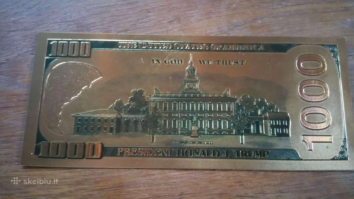 Parduodu auksini100,1000,1000000 dol. kaina po 5eu - nuotraukos Nr. 2