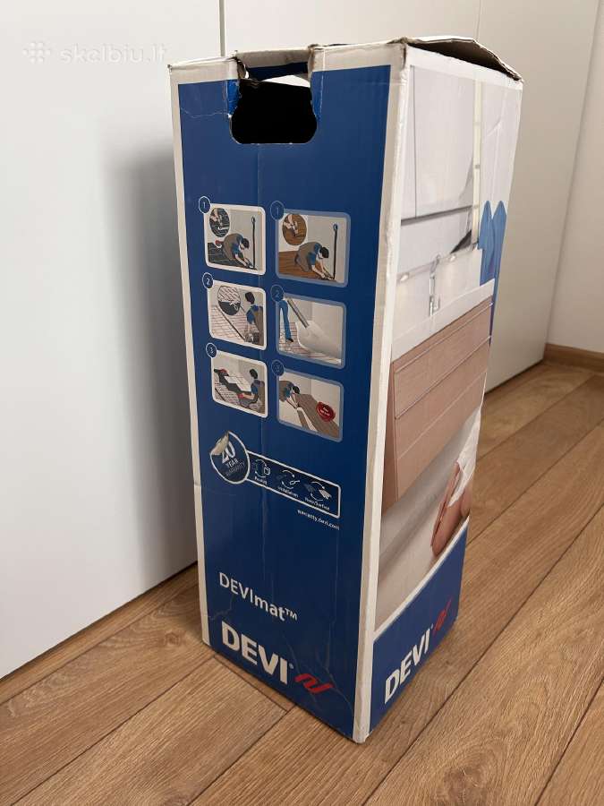 Sildymo kilimelis, sildomos grindys, Devi 700w 7m2 - nuotraukos Nr. 3