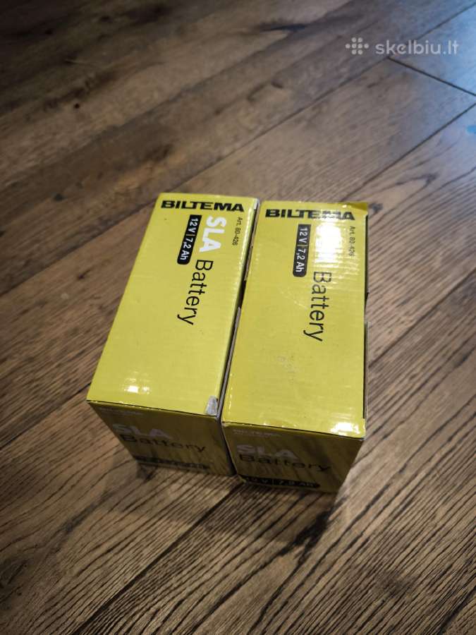 2x 12v 7.2ah akumuliatoriai