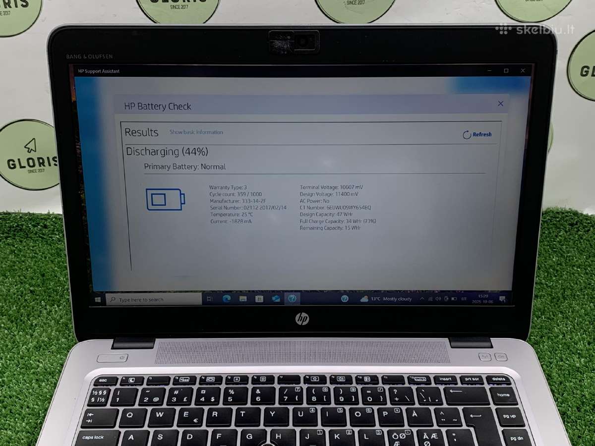 Hp Elitebook 840 G3 i5-6300u 8ram 256ssd #1-190 - nuotraukos Nr. 6