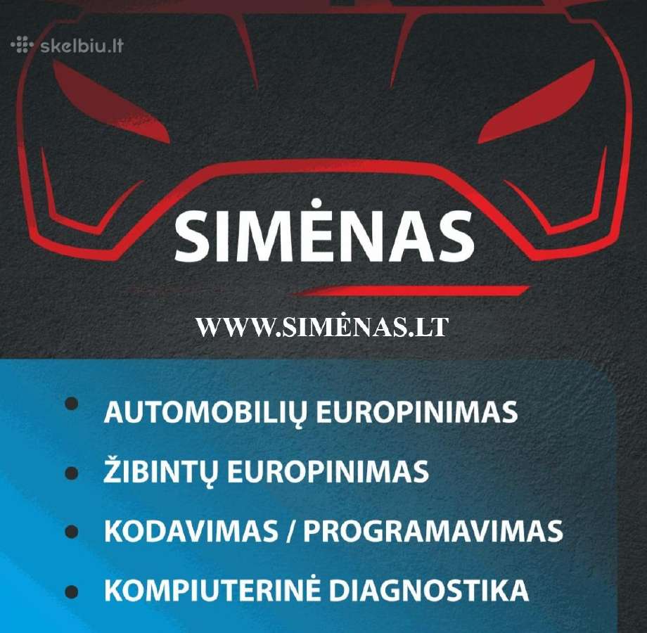 Automobilių europinimas ir žibintų perdarymas