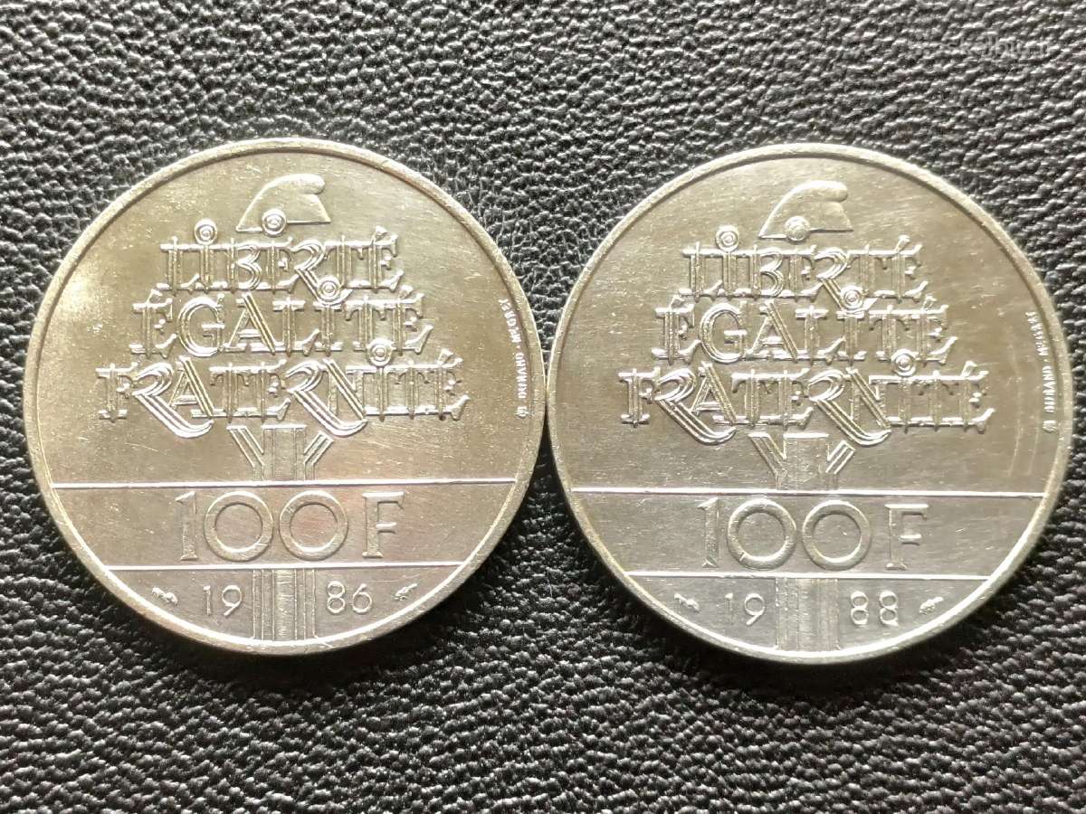 (649) 100 frankų 1986,1988m. Prancūzija - nuotraukos Nr. 2