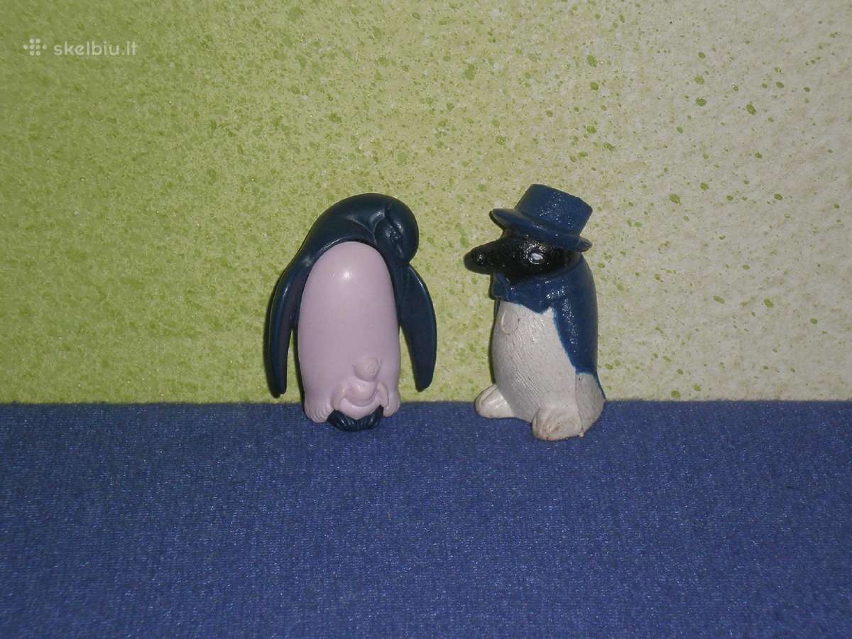Kinder siurprizo kolekcines figureles pingvinai