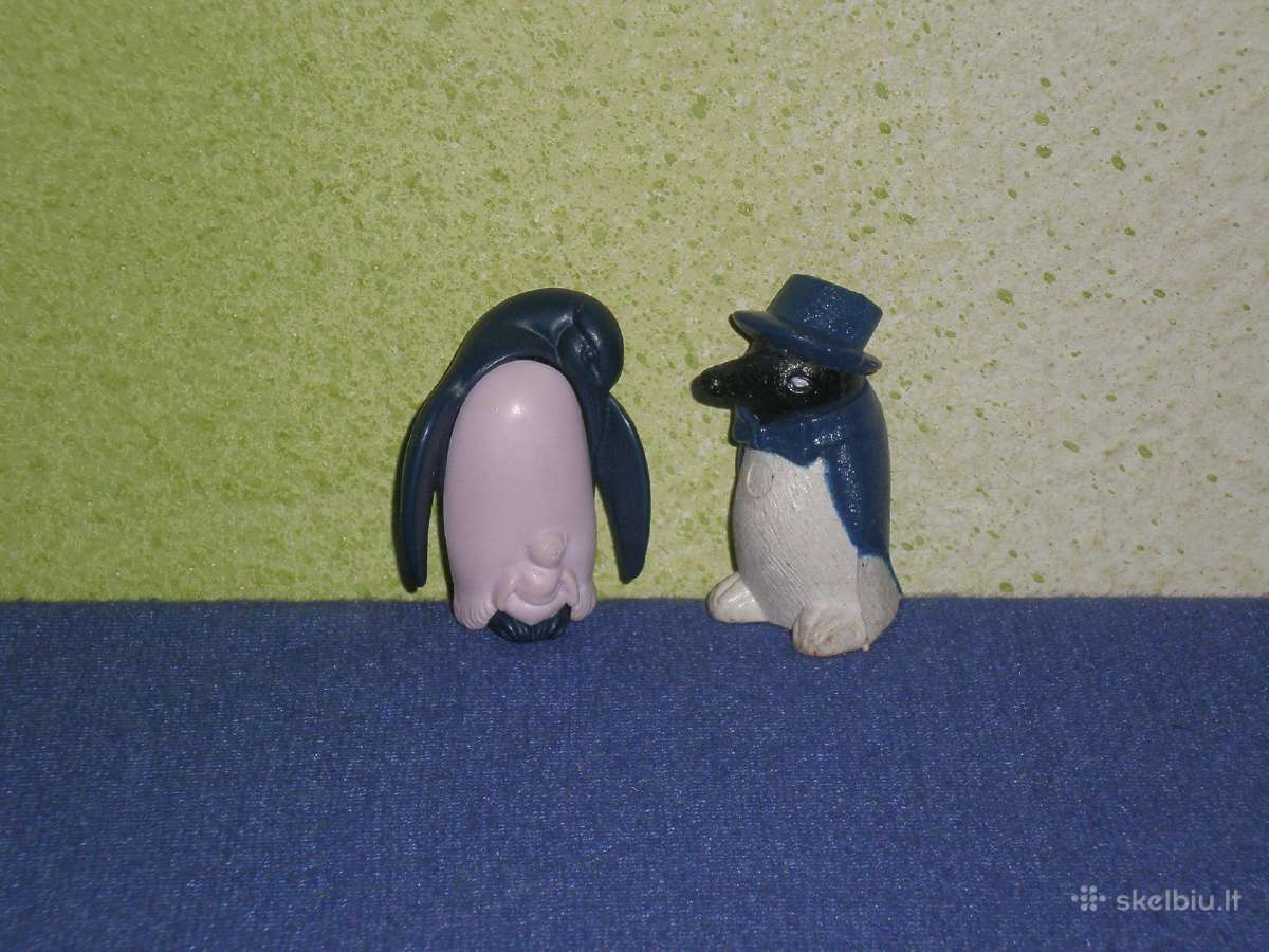 Kinder siurprizo kolekcines figureles pingvinai