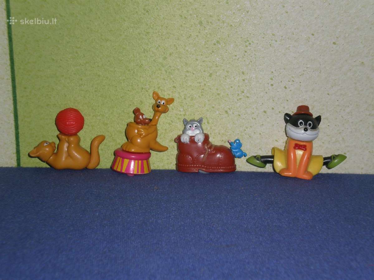 66. Kinder siurprizo kolekcines figureles kates