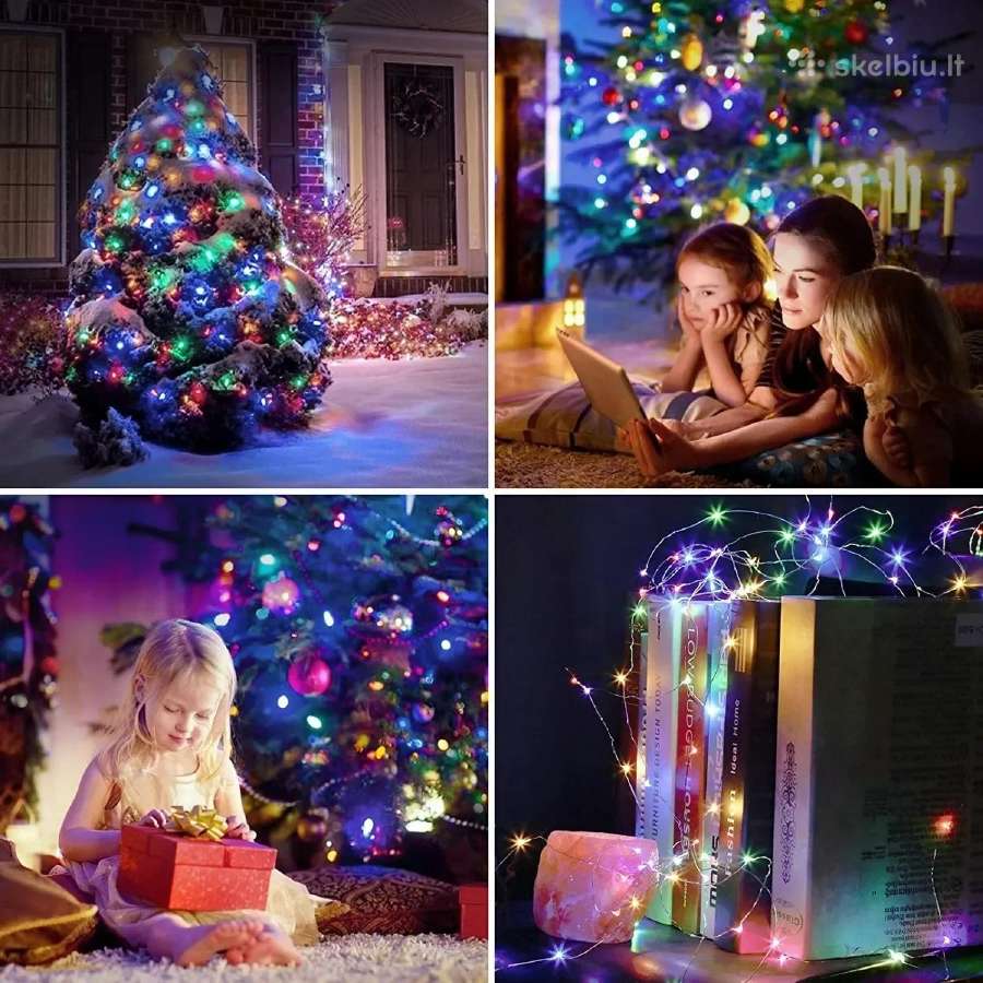 Girlianda 30 m. 300 ledų. Distancinis valdymas Usb - nuotraukos Nr. 2