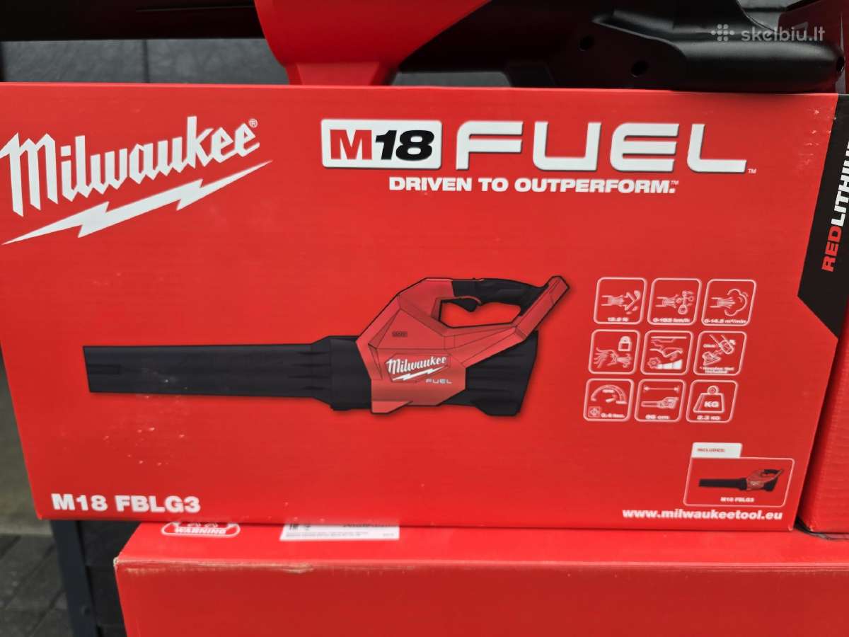 Milwaukee Akumuliatoriniai Pūstuvai Ir Oropūtės - nuotraukos Nr. 6