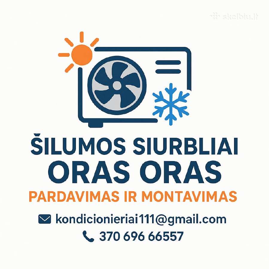 Šilumos siurblių bei kondicionierių montavimas