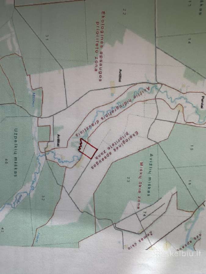 Sodyba prie upės! Miškas, žemė – sklypas 6 ha - nuotraukos Nr. 9