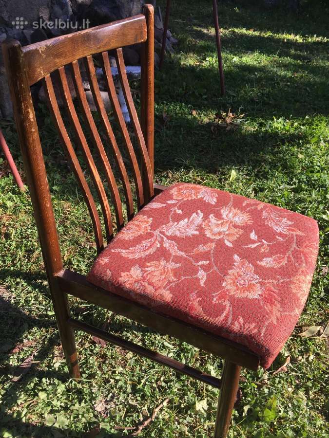 Mid-century Senovinės kėdės 4 vnt. - nuotraukos Nr. 17