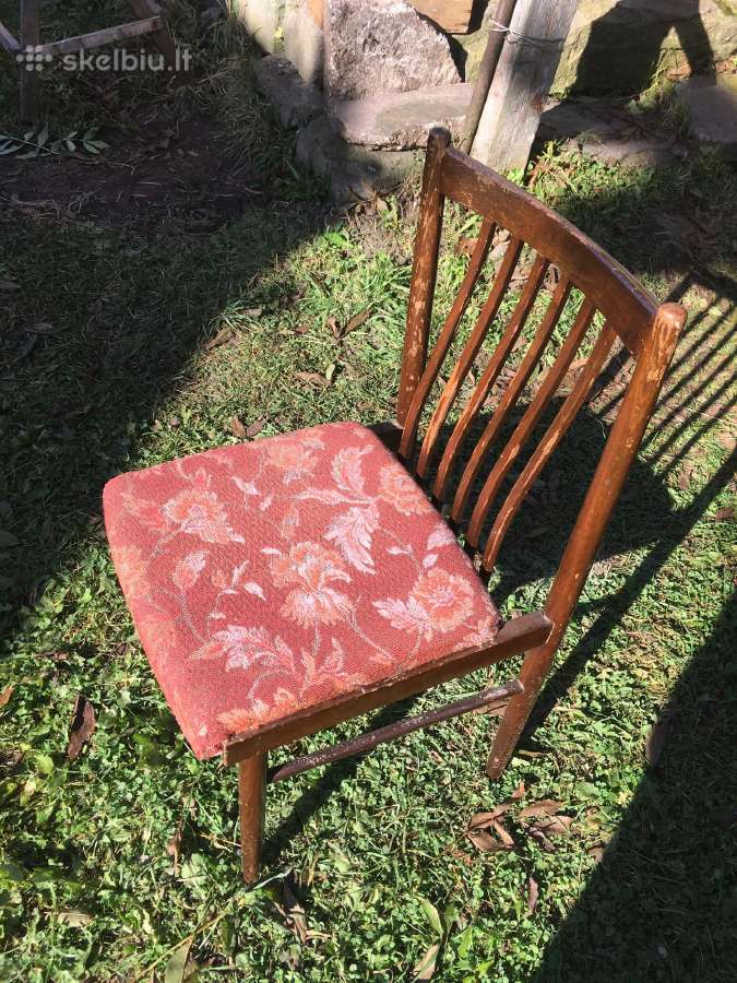 Mid-century Senovinės kėdės 4 vnt. - nuotraukos Nr. 18