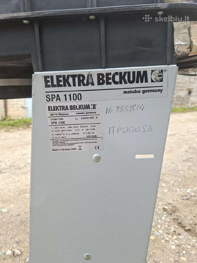Metabo Spa 1100 dulkių ištraukėjas - nuotraukos Nr. 5
