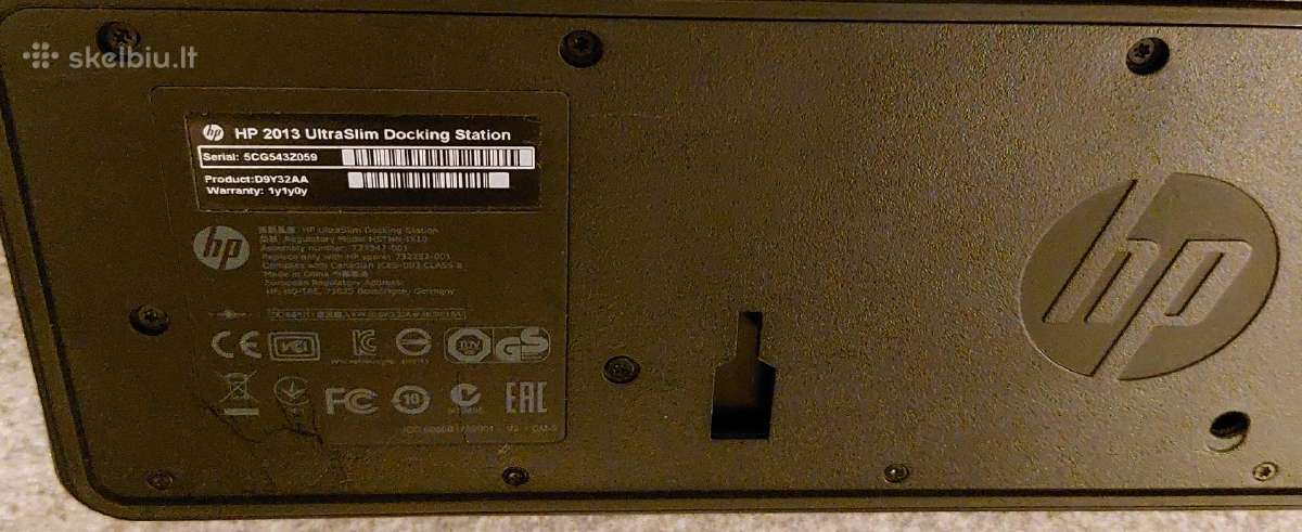 Hp 2013 Ultraslim Docking Station - nuotraukos Nr. 4