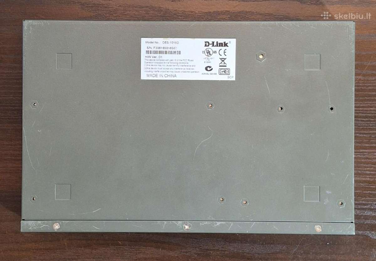 Komutatorius (Switch) D-link Des-1016d - nuotraukos Nr. 5
