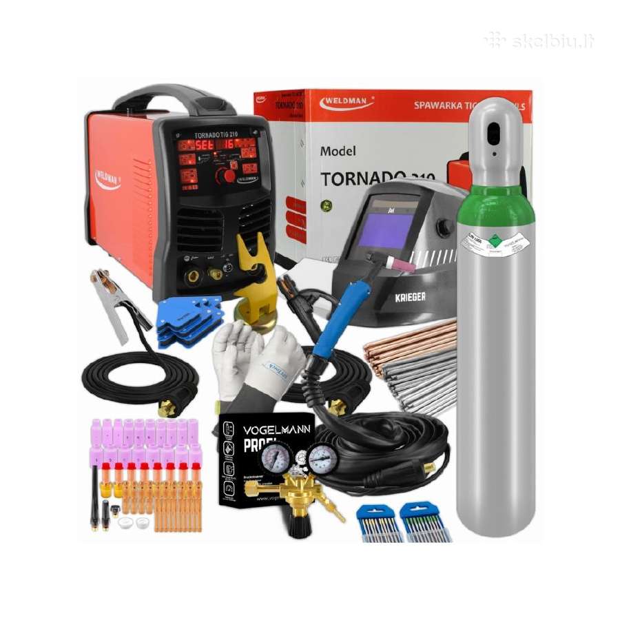 Tig Aliuminiui Tornado Tig 210 Ac/dc Hf Puls