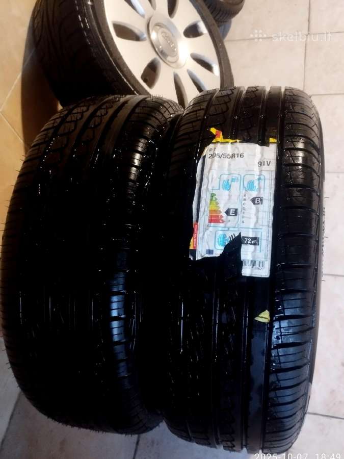 Parduodu 5 originalius Audi ratus R16 - J7h2 Et42 - nuotraukos Nr. 2