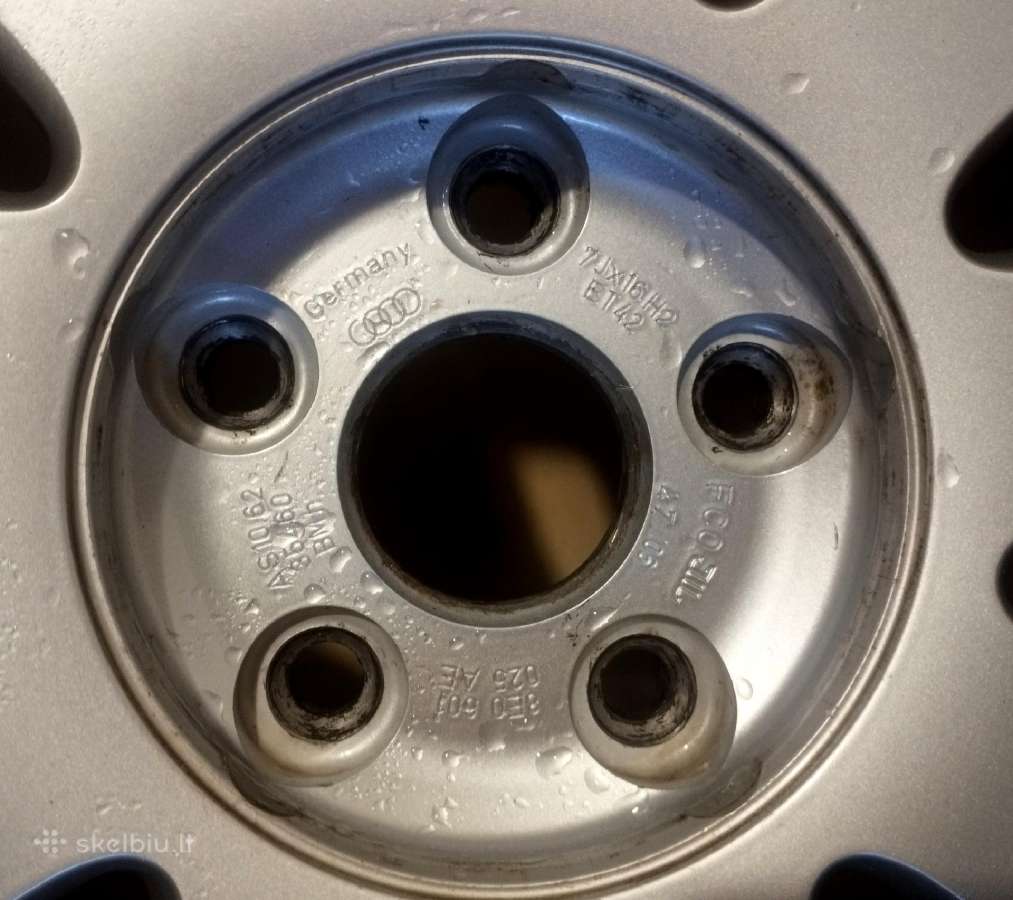 Parduodu 5 originalius Audi ratus R16 - J7h2 Et42 - nuotraukos Nr. 10