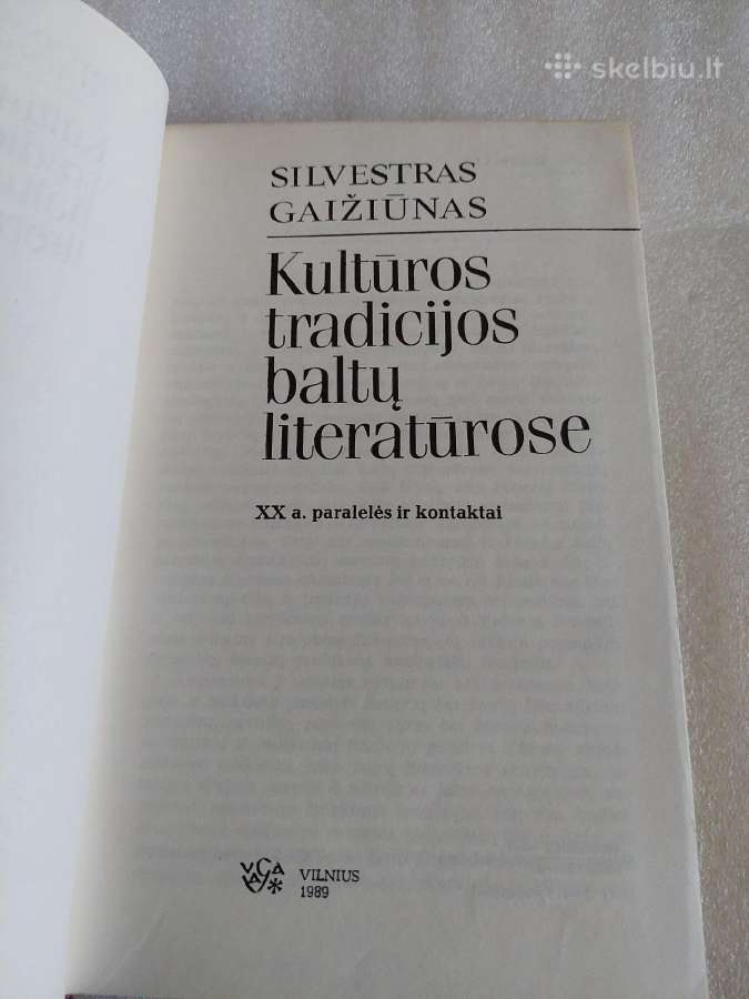 Kultūros tradicijos baltų literatūrose - nuotraukos Nr. 2