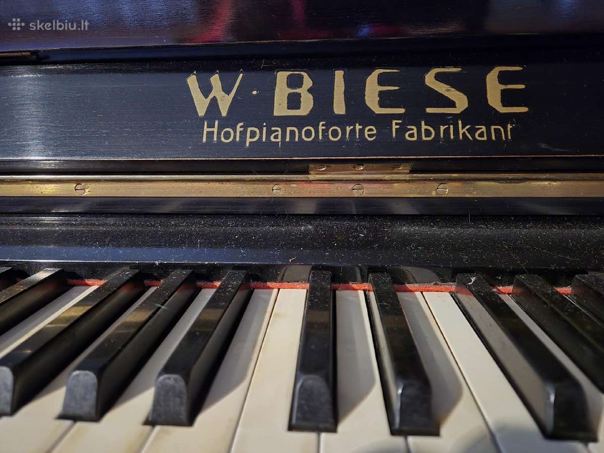 Tvarkingas vokiškas pianinas W. Biese - nuotraukos Nr. 2