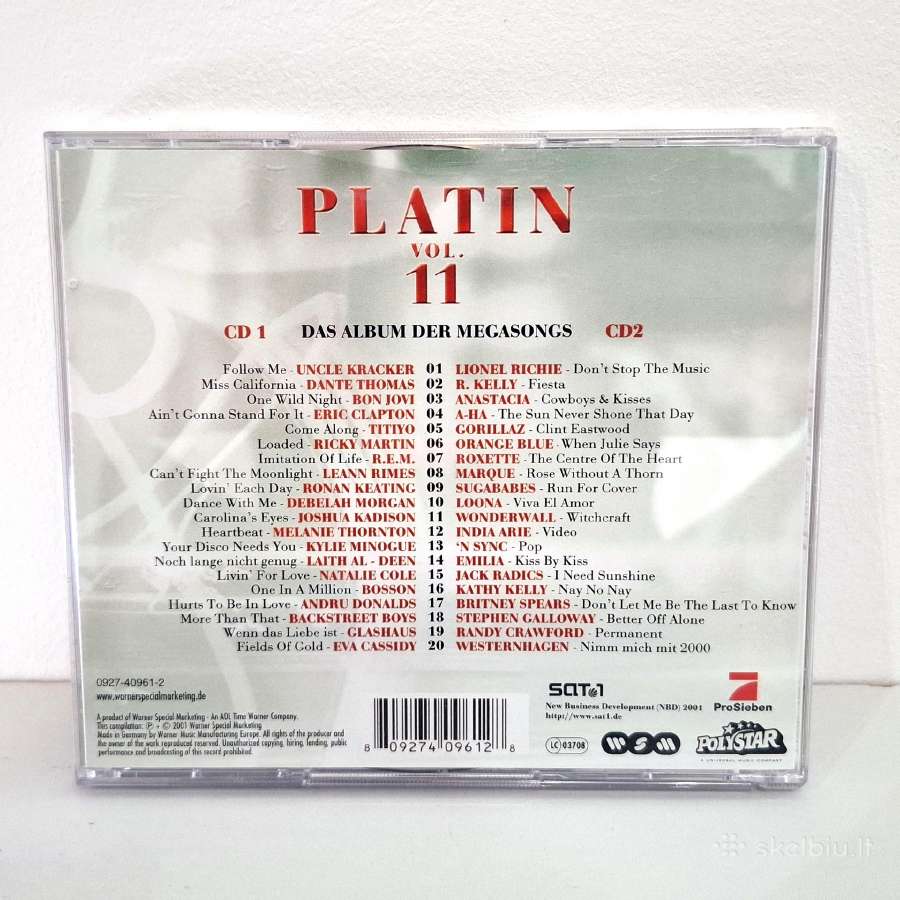 Various - Platin Vol. 11 (2 x CD, rinkinys) - nuotraukos Nr. 2