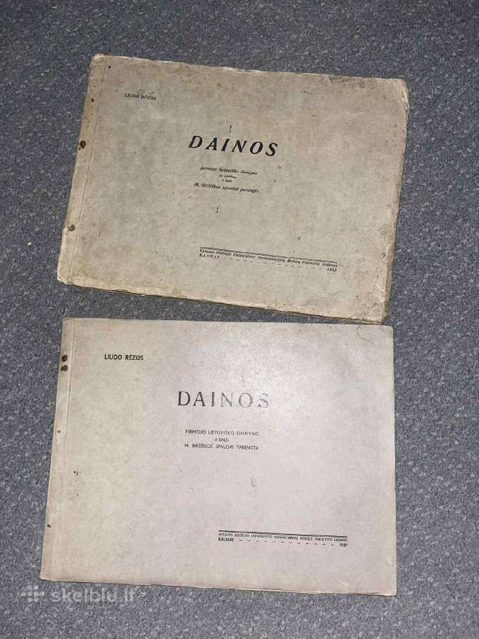 L.rėzos.dainos. Pirmojo lietuviško dainyno 1-2 d.