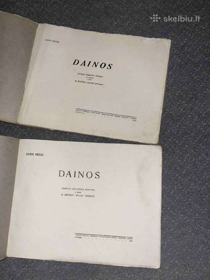 L.rėzos.dainos. Pirmojo lietuviško dainyno 1-2 d. - nuotraukos Nr. 2