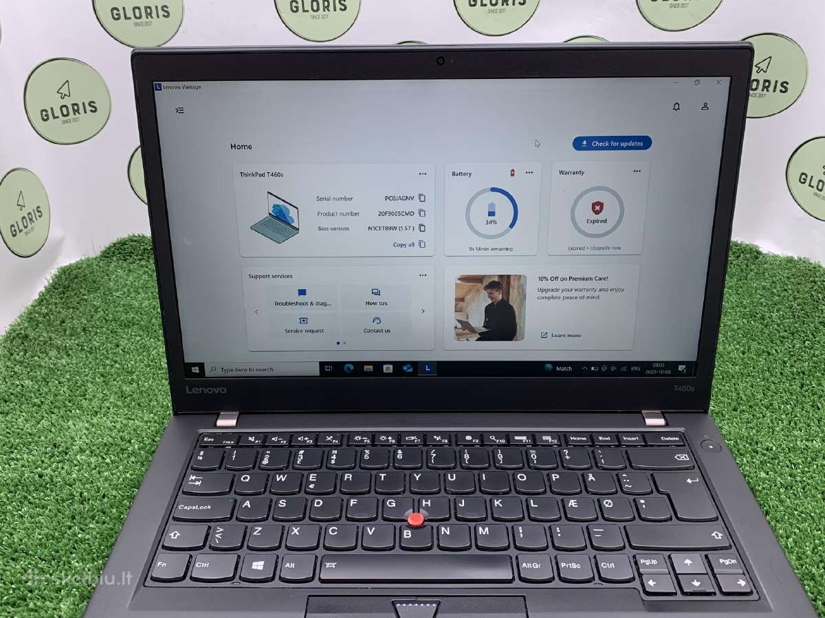 Lenovo Thinkpad T460s i5-6200u 8ram 256ssd #1-193 - nuotraukos Nr. 4