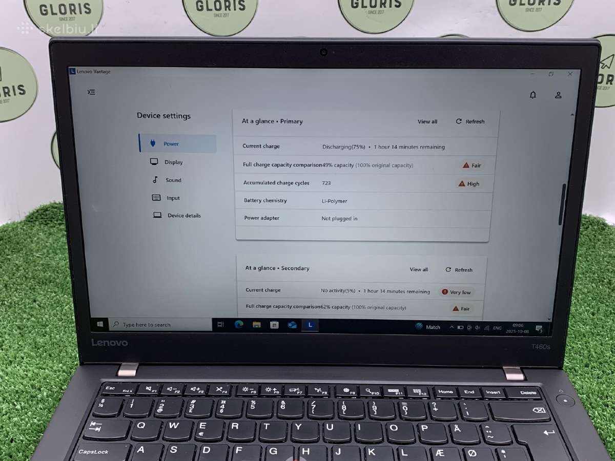 Lenovo Thinkpad T460s i5-6200u 8ram 256ssd #1-193 - nuotraukos Nr. 5