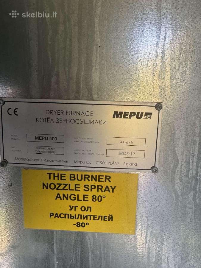 Grūdų džiovykla Mepu M240k - nuotraukos Nr. 6