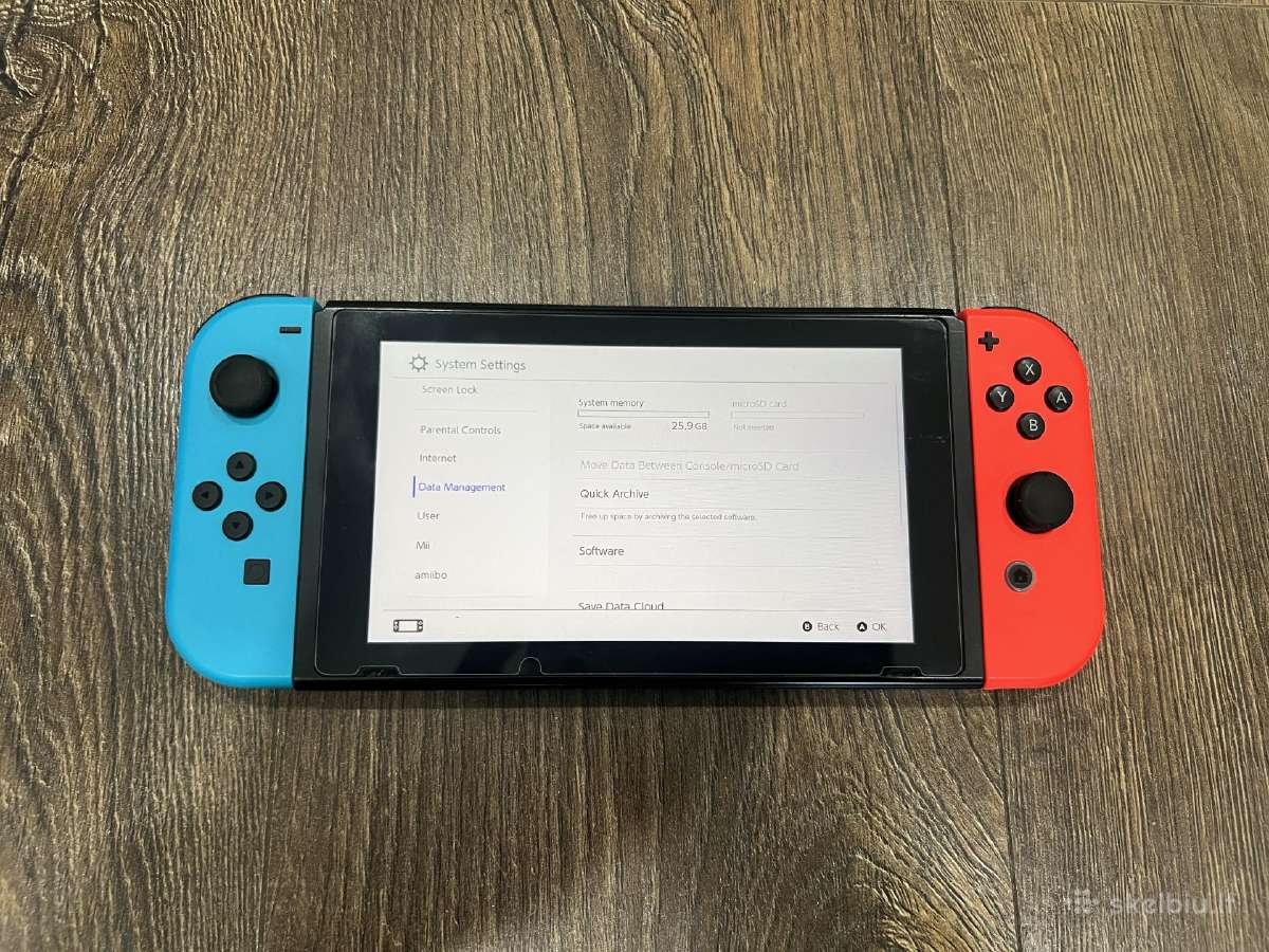 Nintendo Switch, Blue & Red, 32gb - nuotraukos Nr. 3